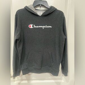 Champion Boys Dark Gray Hoodie   Size: 18/20
